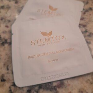 2 STEMTOX SAMPLES PROTEIN STEM CELL MOISTURIZER-0.07 fl oz / 2 g-EACH-NEW-SEALED